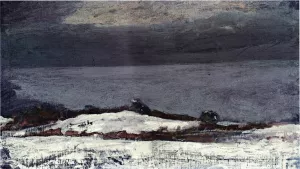 Prout's Neck in Winter by Winslow Homer Oil Painting