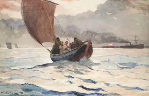 Returning Fishing Boats by Winslow Homer Oil Painting