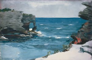 Rocky Shore, Bermuda by Winslow Homer Oil Painting