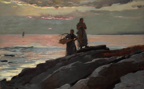 Main Product Photo of Saco Bay  Painting by Winslow Homer