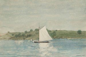 Sailing Calm Water by Winslow Homer Oil Painting