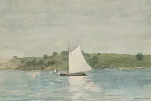 Sailing Calm Water by Winslow Homer Oil Painting