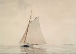 Sailing off Gloucester by Winslow Homer Oil Painting