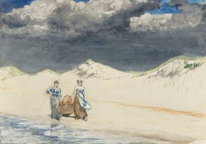 Sand And Sky by Winslow Homer Oil Painting