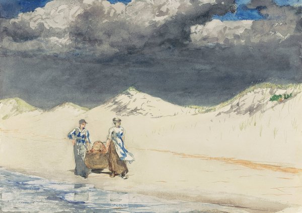 Main Product Photo of Sand And Sky  Painting by Winslow Homer