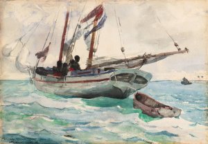 Schooner - Nassau by Winslow Homer Oil Painting