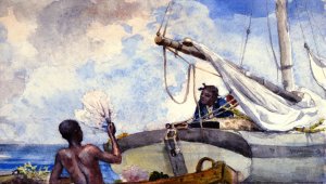 Sea Garden, Bahamas by Winslow Homer Oil Painting