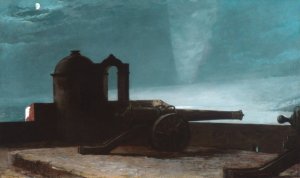 Searchlight on Harbor Entrance, Santiago de Cuba by Winslow Homer Oil Painting