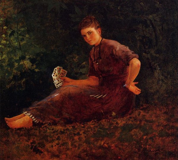 Shall I Tell Your Fortune by Winslow Homer - Hand-Painted Oil Painting Reproduction