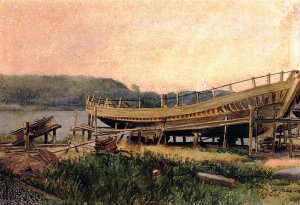 Shipbuilding, Ipwich by Winslow Homer Oil Painting