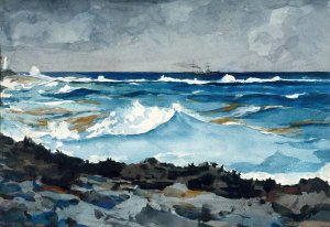 Shore and Surf, Nassau by Winslow Homer Oil Painting
