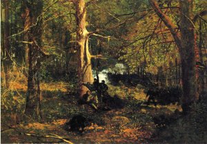 Skirmish in the Wilderness by Winslow Homer Oil Painting