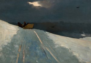 Sleigh Ride by Winslow Homer Oil Painting