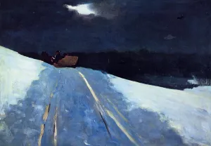 Sleigh Ride by Winslow Homer - Oil Painting Reproduction