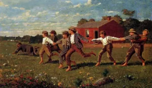 Snap the Whip Oil painting by Winslow Homer