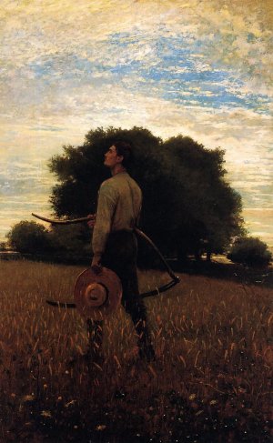 Song of the Lark also known as In the Field Oil painting by Winslow Homer