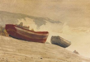 Storm On The English Coast by Winslow Homer Oil Painting