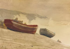 Storm On The English Coast by Winslow Homer Oil Painting