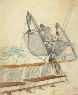 Study for 'The Signal of Distress' by Winslow Homer Oil Painting