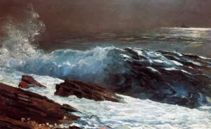 Sunlight on the Coast by Winslow Homer - Oil Painting Reproduction