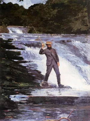The Angler by Winslow Homer - Oil Painting Reproduction