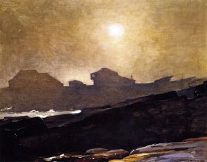 The Artist's Studio in an Afternoon Fog by Winslow Homer Oil Painting