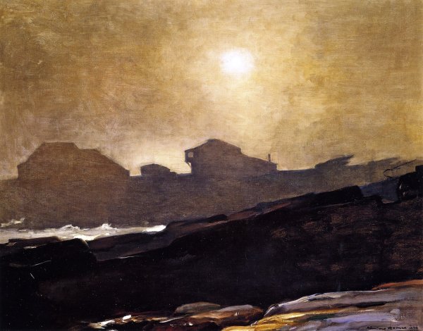The Artist's Studio in an Afternoon Fog by Winslow Homer - Hand-Painted Oil Painting Reproduction