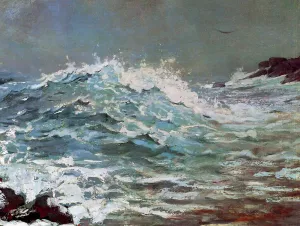 The Backrush Oil painting by Winslow Homer