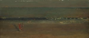 The Beach, Late Afternoon by Winslow Homer Oil Painting