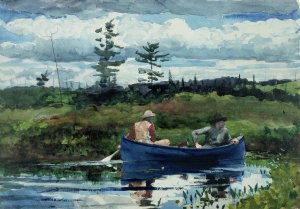 The Blue Boat by Winslow Homer Oil Painting