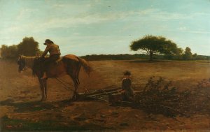 The Brush Harrow, Spring Time by Winslow Homer Oil Painting