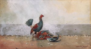 The Cock Fight by Winslow Homer Oil Painting