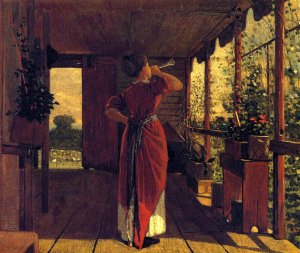 The Dinner Horn 2 Oil painting by Winslow Homer