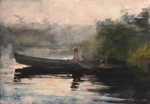 The End of the Day, Adirondacks by Winslow Homer Oil Painting