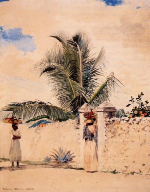 The Garden Gate by Winslow Homer Oil Painting