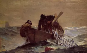 The Herring Net Oil painting by Winslow Homer