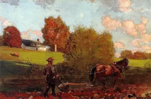 The Last Furrow by Winslow Homer - Oil Painting Reproduction