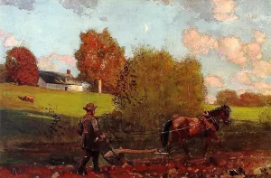 The Last Furrow by Winslow Homer Oil Painting
