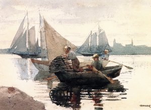 The Lobster Pot by Winslow Homer Oil Painting