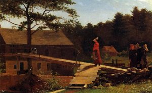 The Morning Bell also known as The Old Mill Oil painting by Winslow Homer