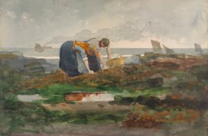 The Mussel Gatherers by Winslow Homer Oil Painting
