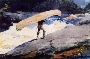 The Portage by Winslow Homer - Oil Painting Reproduction