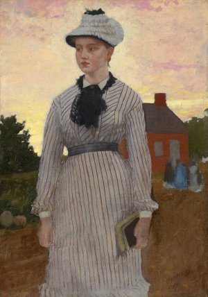 The Red School House by Winslow Homer Oil Painting