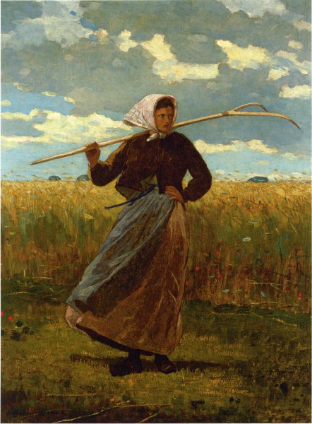 Main Product Photo of The Return of the Gleaner Painting by Winslow Homer
