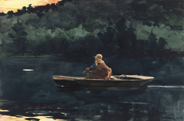 Main Product Photo of The Rise  Painting by Winslow Homer