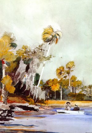 The Shell Heap by Winslow Homer Oil Painting