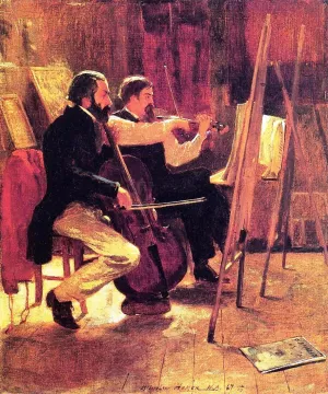 The Studio by Winslow Homer Oil Painting