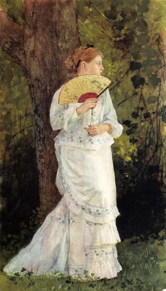 The Trysting Place by Winslow Homer - Hand-Painted Oil Painting Reproduction