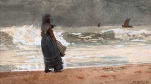 The Watcher, Tynemouth by Winslow Homer Oil Painting