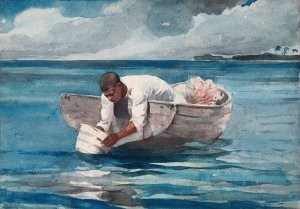 The Water Fan by Winslow Homer Oil Painting